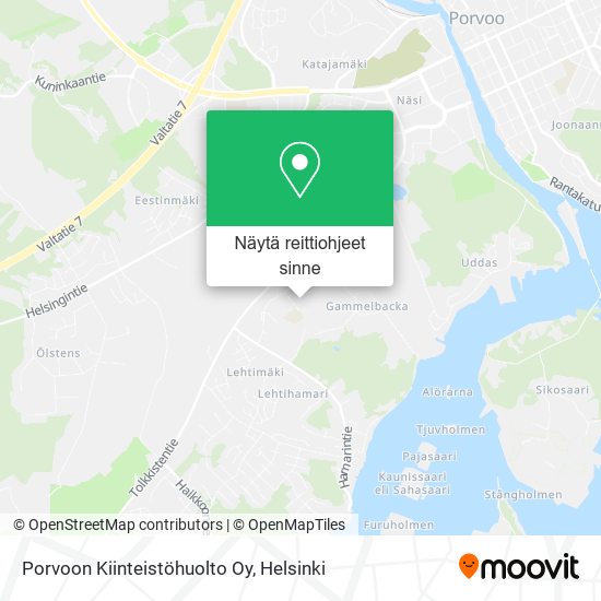 Porvoon Kiinteistöhuolto Oy kartta