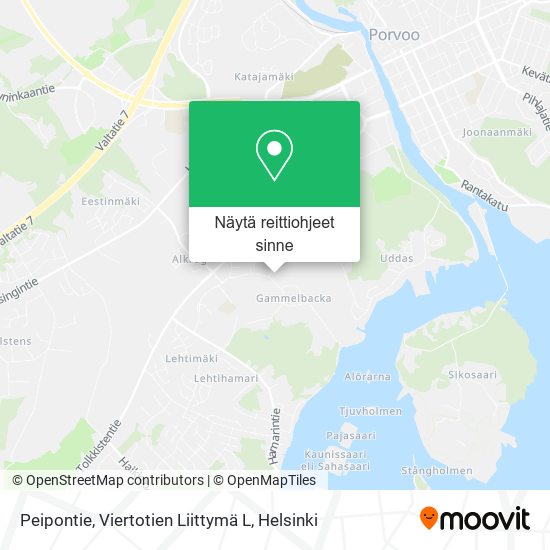 Peipontie, Viertotien Liittymä L kartta