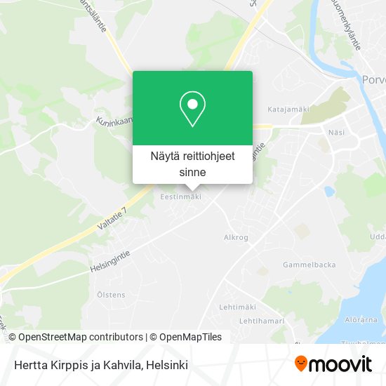 Hertta Kirppis ja Kahvila kartta