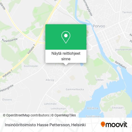 Insinööritoimisto Hasse Pettersson kartta