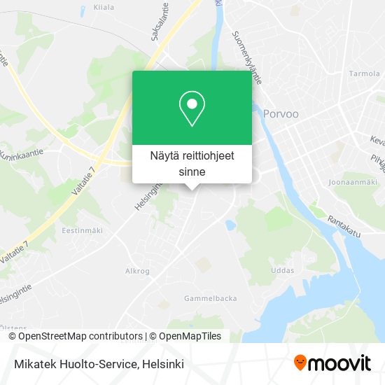 Mikatek Huolto-Service kartta