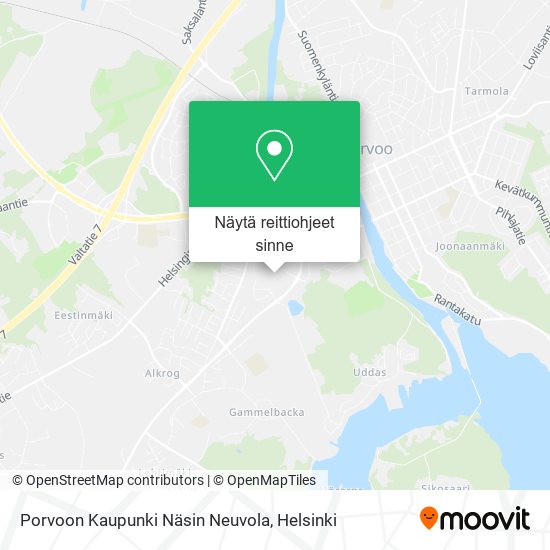 Porvoon Kaupunki Näsin Neuvola kartta