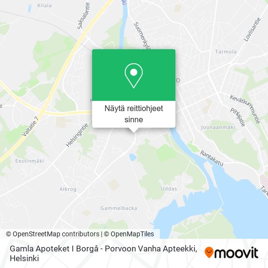 Gamla Apoteket I Borgå - Porvoon Vanha Apteekki kartta