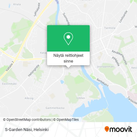 S-Garden Näsi kartta