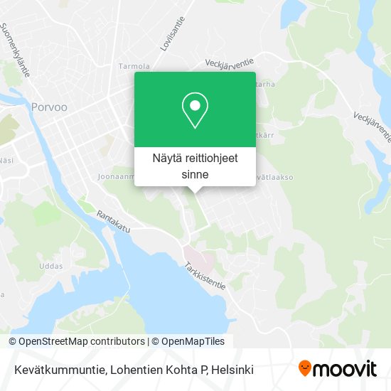 Kevätkummuntie, Lohentien Kohta P kartta