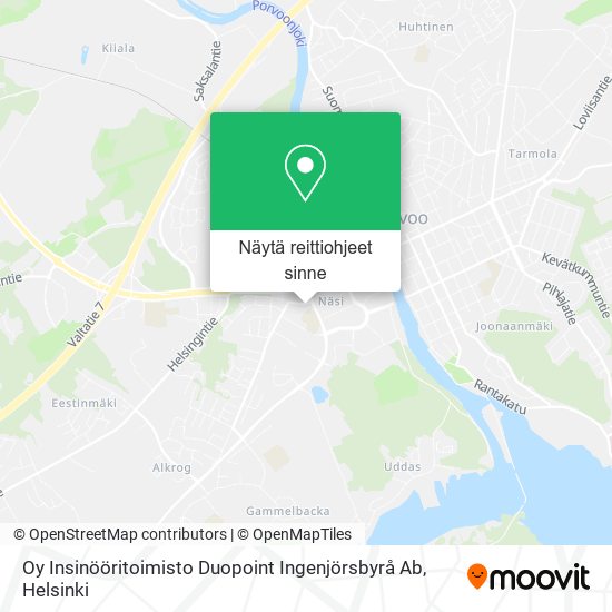 Oy Insinööritoimisto Duopoint Ingenjörsbyrå Ab kartta