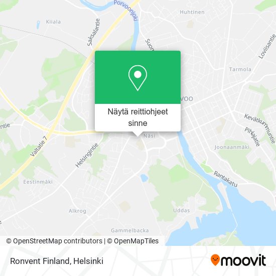 Ronvent Finland kartta