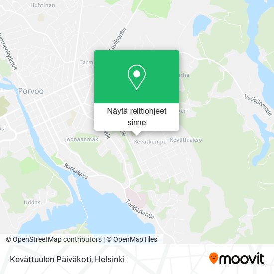 Kevättuulen Päiväkoti kartta