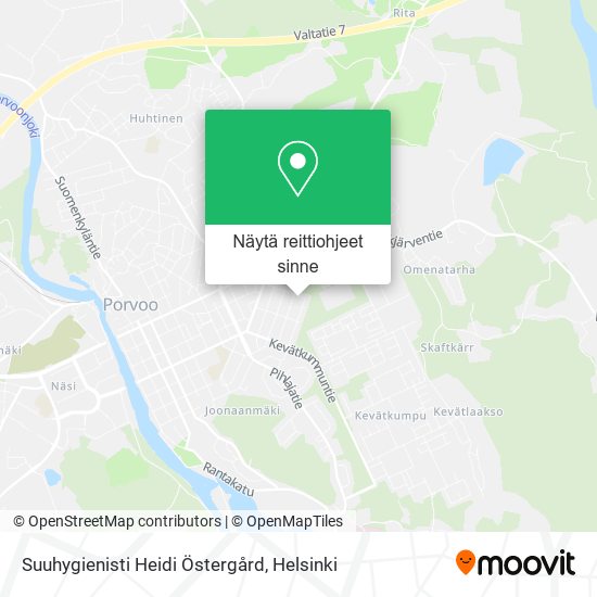 Suuhygienisti Heidi Östergård kartta