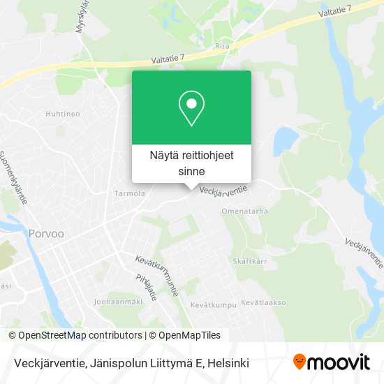 Veckjärventie, Jänispolun Liittymä E kartta