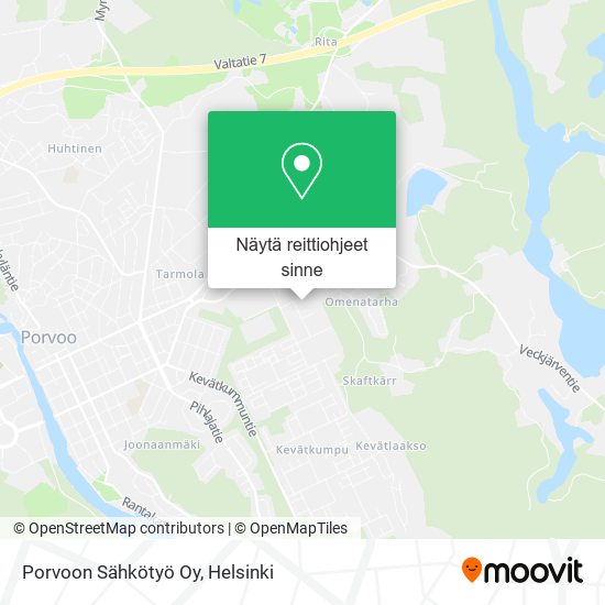 Porvoon Sähkötyö Oy kartta