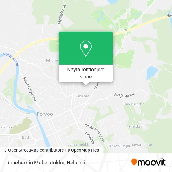 Runebergin Makeistukku kartta