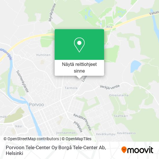 Porvoon Tele-Center Oy Borgå Tele-Center Ab kartta