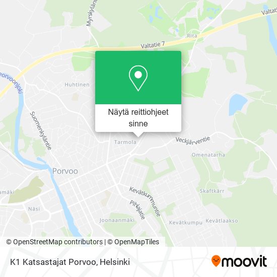 K1 Katsastajat Porvoo kartta