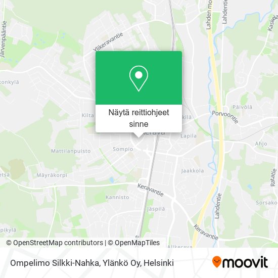 Ompelimo Silkki-Nahka, Ylänkö Oy kartta
