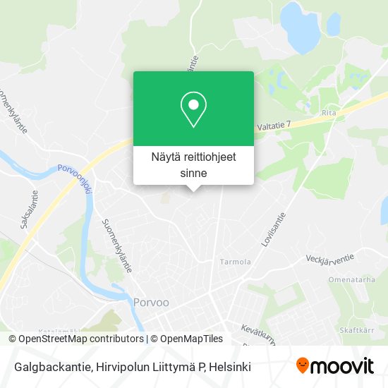 Galgbackantie, Hirvipolun Liittymä P kartta