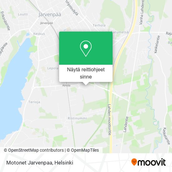 Motonet Jarvenpaa kartta