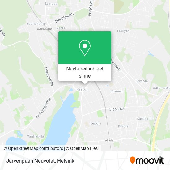 Järvenpään Neuvolat kartta