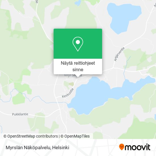 Myrslän Näköpalvelu kartta