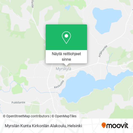 Myrslän Kunta Kirkonlän Alakoulu kartta