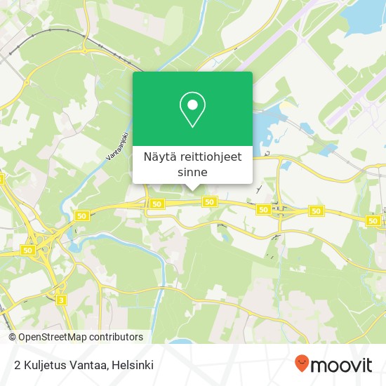 2 Kuljetus Vantaa kartta