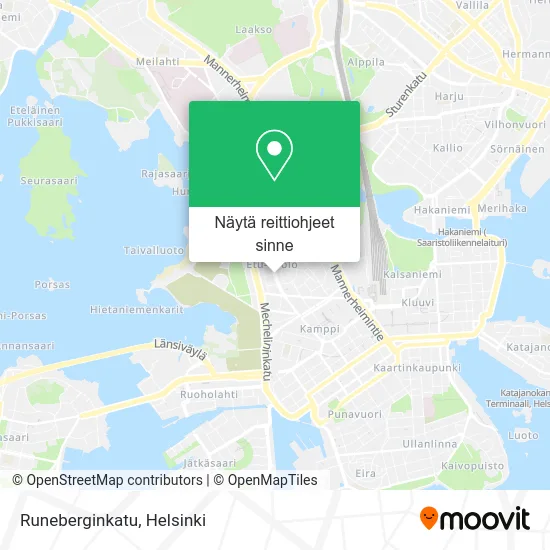 Runeberginkatu kartta