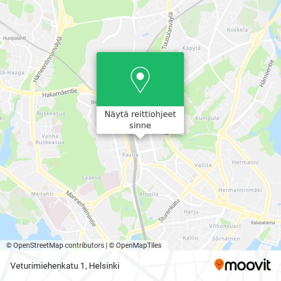 Veturimiehenkatu 1 kartta