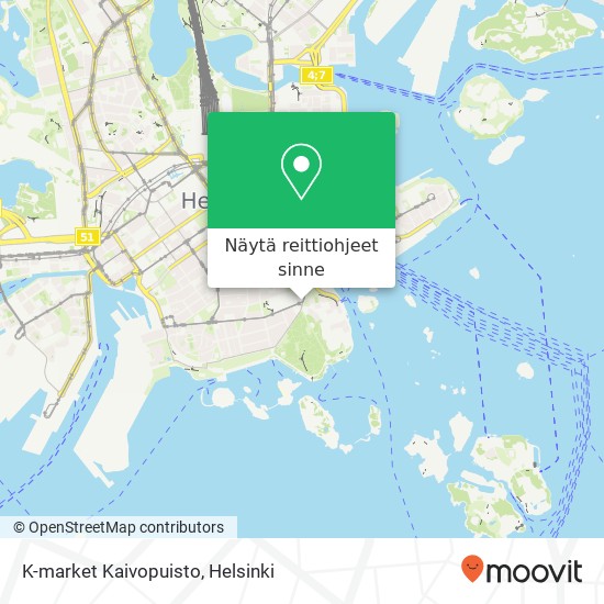 K-market Kaivopuisto kartta