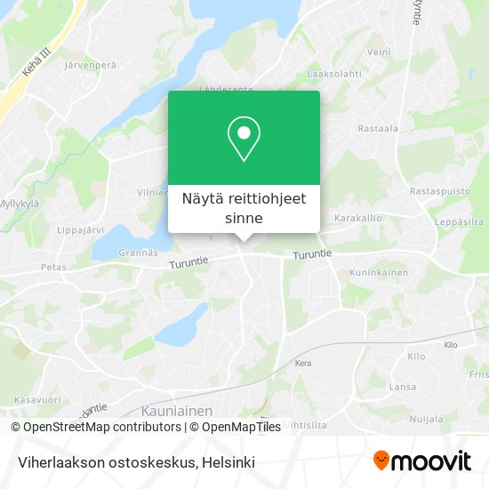 Viherlaakson ostoskeskus kartta
