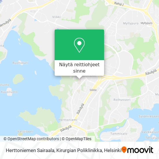 Herttoniemen Sairaala, Kirurgian Poliklinikka kartta