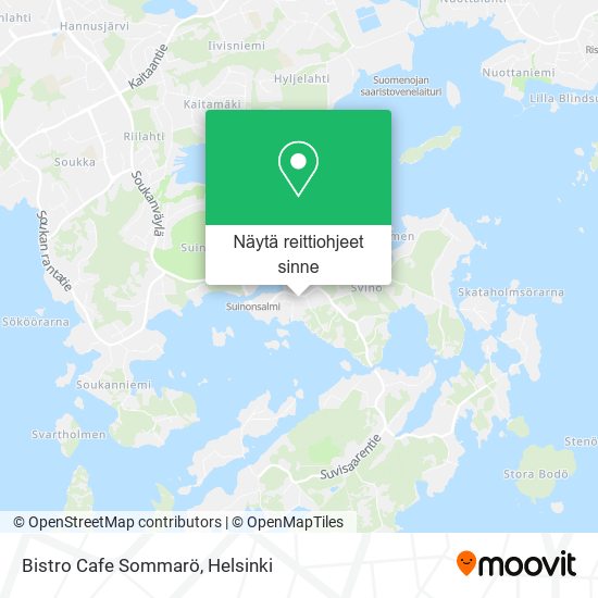 Bistro Cafe Sommarö kartta