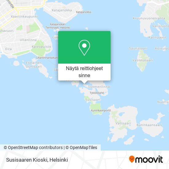 Susisaaren Kioski kartta