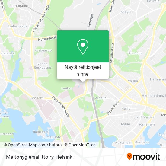 Maitohygienialiitto ry kartta