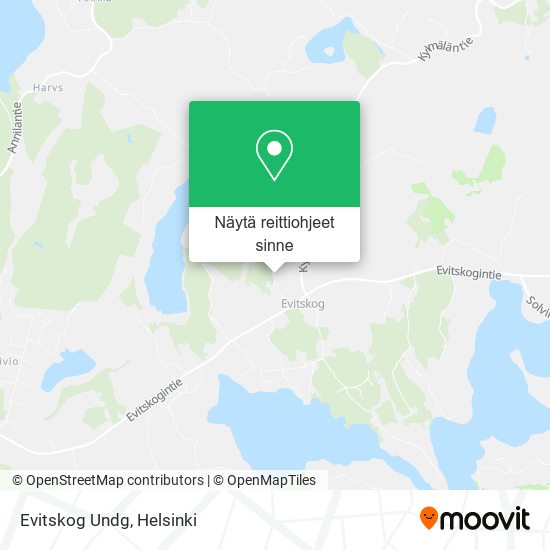 Evitskog Undg kartta