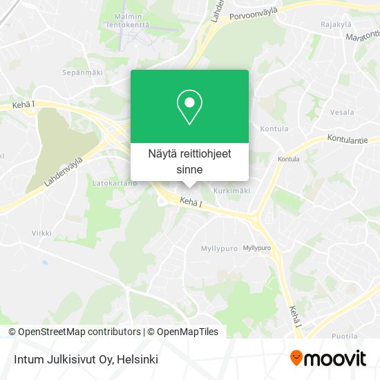 Intum Julkisivut Oy kartta