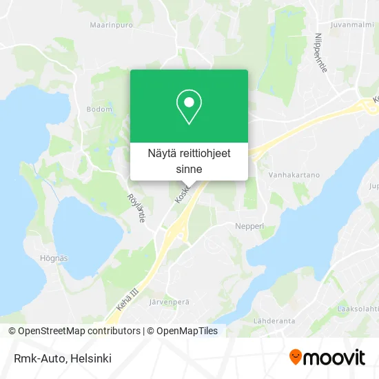 Rmk-Auto kartta