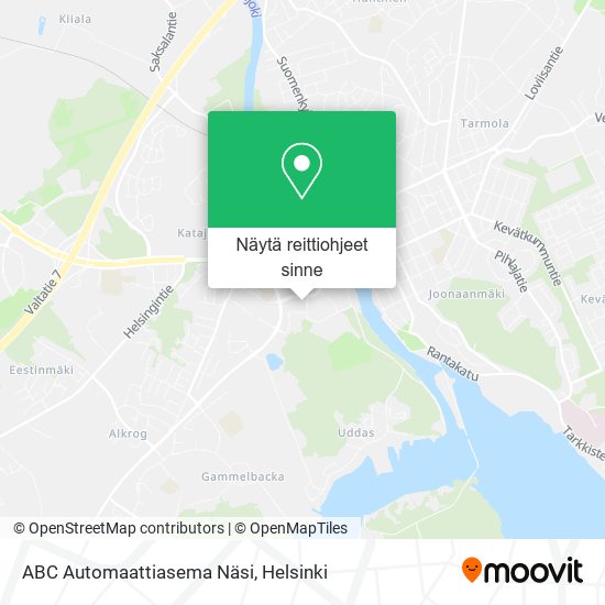 ABC Automaattiasema Näsi kartta