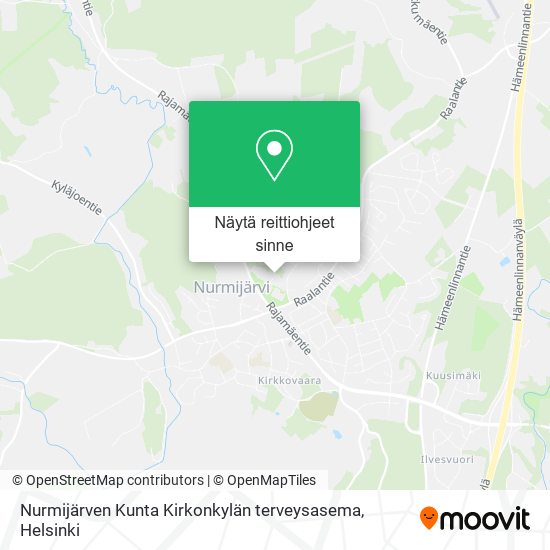 Nurmijärven Kunta Kirkonkylän terveysasema kartta