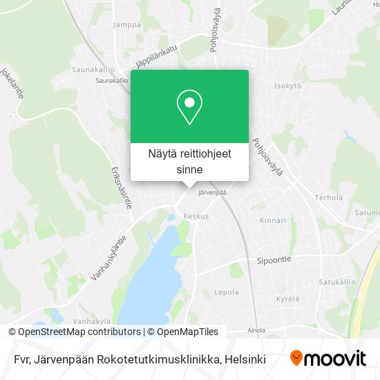 Fvr, Järvenpään Rokotetutkimusklinikka kartta