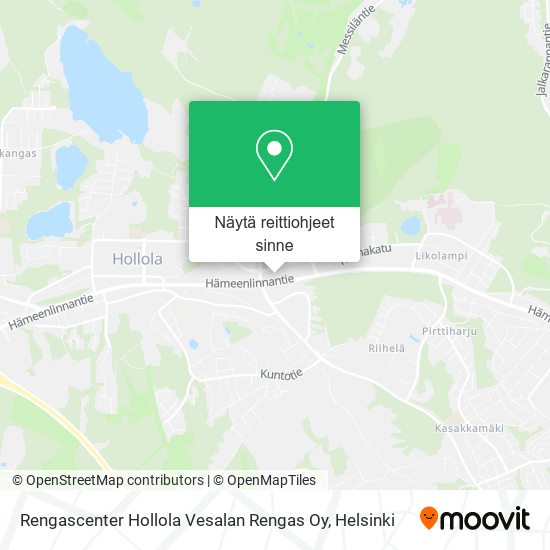 Rengascenter Hollola Vesalan Rengas Oy kartta