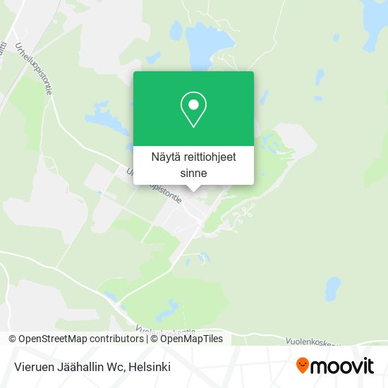 Vieruen Jäähallin Wc kartta