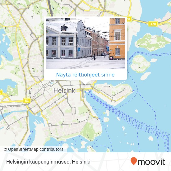 Helsingin kaupunginmuseo kartta