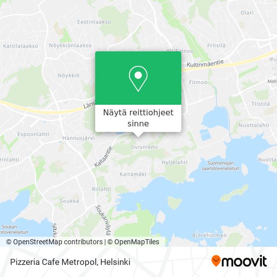 Pizzeria Cafe Metropol kartta