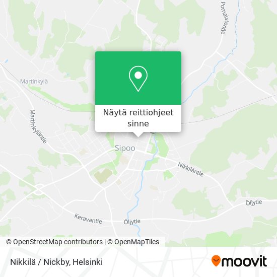 Nikkilä / Nickby kartta