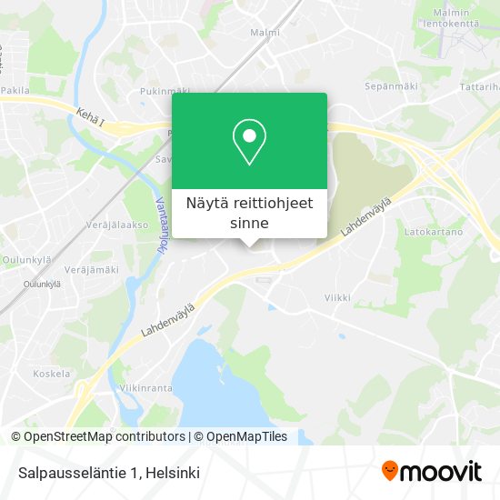 Salpausseläntie 1 kartta