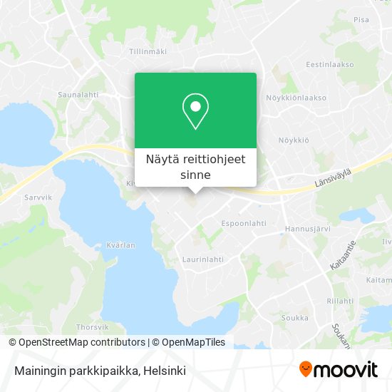 Mainingin parkkipaikka kartta