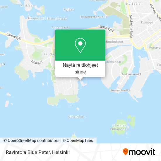 Ravintola Blue Peter kartta