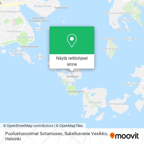 Puolustusvoimat Sotamuseo, Sukellusvene Vesikko kartta