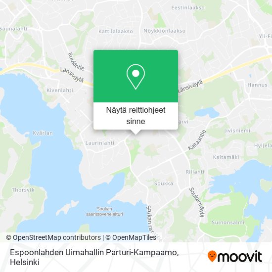 Espoonlahden Uimahallin Parturi-Kampaamo kartta