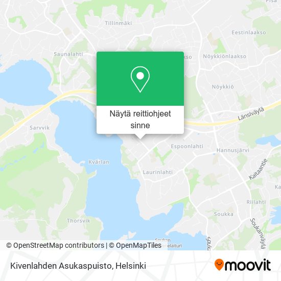 Kivenlahden Asukaspuisto kartta